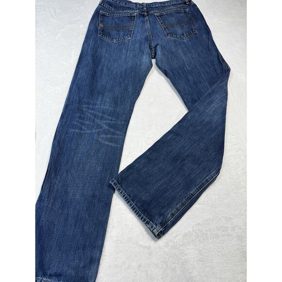 Ariat Loop Lock Jeans 32x34 Dark Wash Straight Fit Western Denim Rugged Classic - Picture 6 of 8